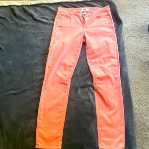 Salmon colored, soft cotton rayon, silky feel pants